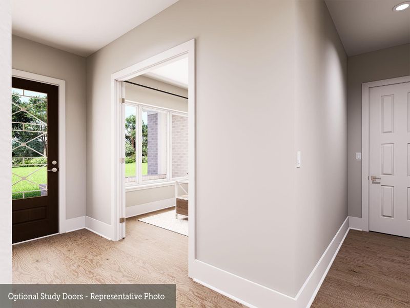 Spacious, unfurnished interior of a new home in The Woodlands Hills - Premier Collection, Willis (Image 19).