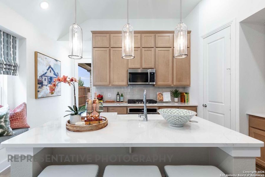 Furnished interior view inside a new home in Prominence, San Antonio (Image 19).
