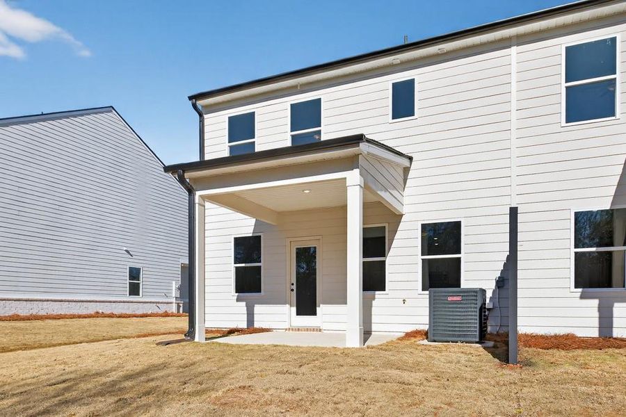Exterior details and patio area of a home in , Commerce (Image 29).