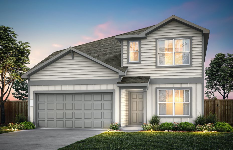 Representative exterior photo of a completed home built from the Dinero by Centex in County View, Temple, TX (Image 20). Representative exterior photo of a completed home built from the Dinero by Centex in County View, Temple, TX (Image 20).