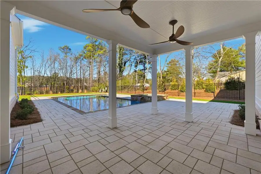Exterior details and patio area of a home in , Marietta (Image 34).