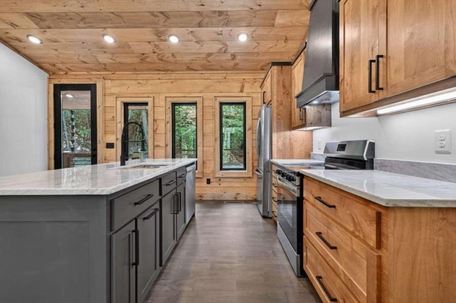 Furnished interior view inside a new home in , Blue Ridge (Image 11).