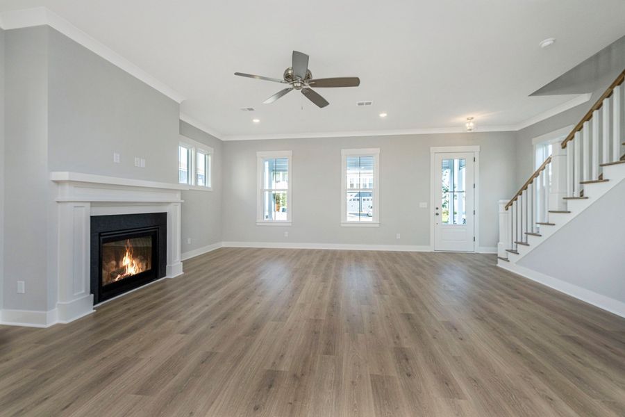 Representative unfurnished interior of a home built from the Moultrie by Homes by Dickerson in Nexton, Summerville (Image 17).