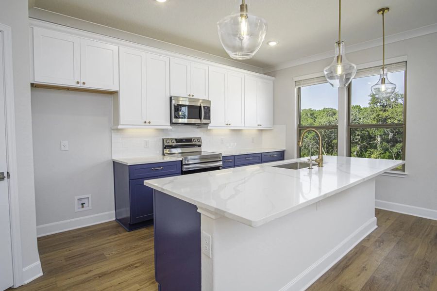 Representative furnished interior of a home built from the The Parker by Rosehaven Homes in Friedrich Hill, San Antonio (Image 6).