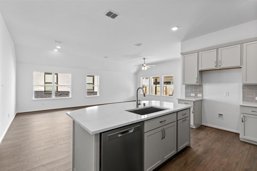 Furnished interior view inside a new home in Beamer Villas, Friendswood (Image 12).
