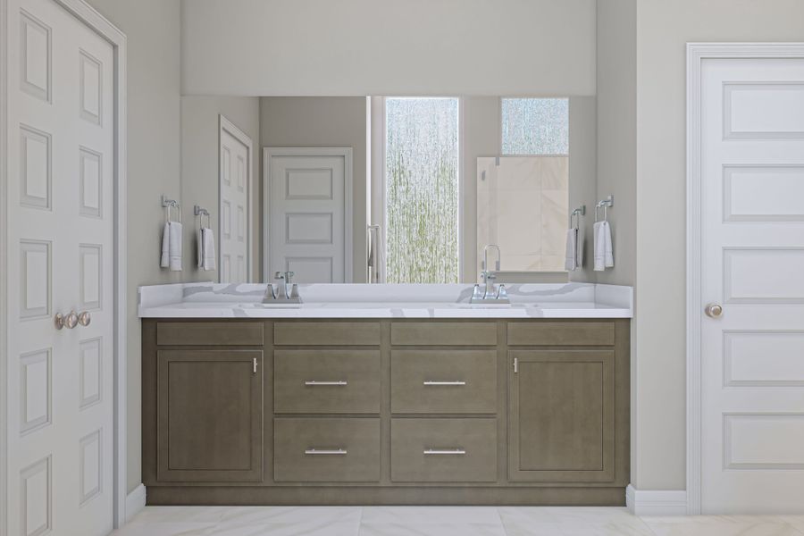 Furnished interior view inside a new home in Trillium, Richmond (Image 10).