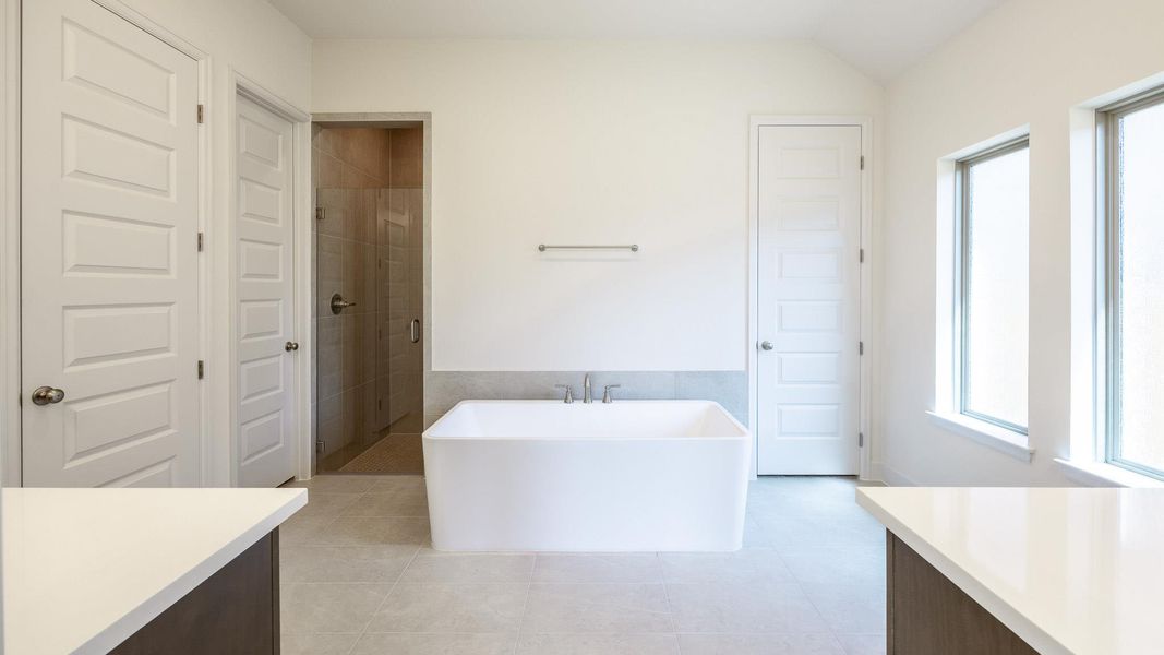 Furnished interior view inside a new home in Parkside on the River West, Georgetown (Image 4).