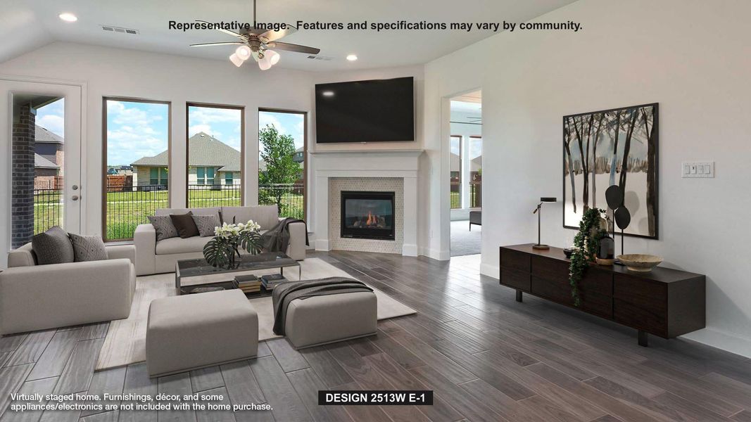 Furnished interior view inside a new home in Flora, Hutto (Image 5).