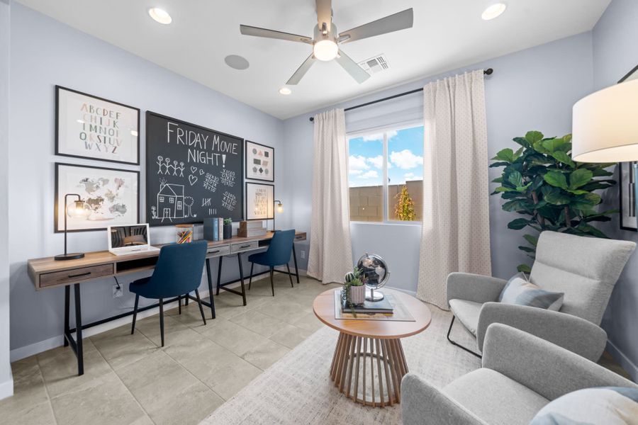 Study | Radiance Floorplan | Elara at Moonlight | New Homes in Maricopa, AZ by Landsea Homes Study | Radiance Floorplan | Elara at Moonlight | New Homes in Maricopa, AZ by Landsea Homes