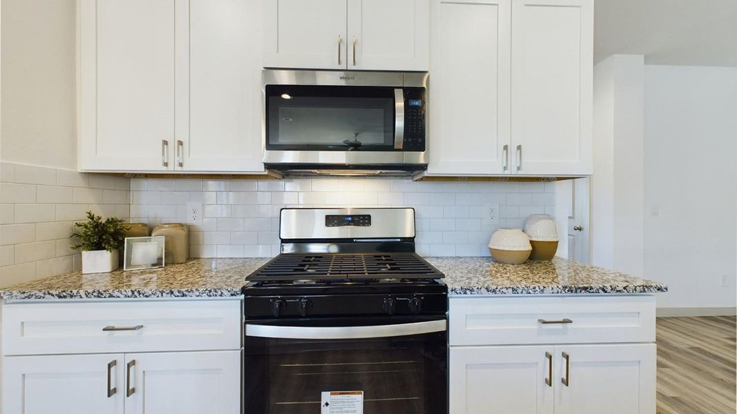 Representative furnished interior of a home built from the The Lakeway by D.R. Horton in Abbey Glen, Lubbock (Image 9).