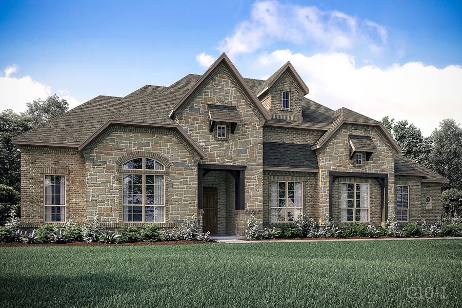 Representative exterior photo of a completed home built from the Montreal by John Houston Homes in Lakeridge Estates Phase 2, Lorena, TX (Image 4). Representative exterior photo of a completed home built from the Montreal by John Houston Homes in Lakeridge Estates Phase 2, Lorena, TX (Image 4).