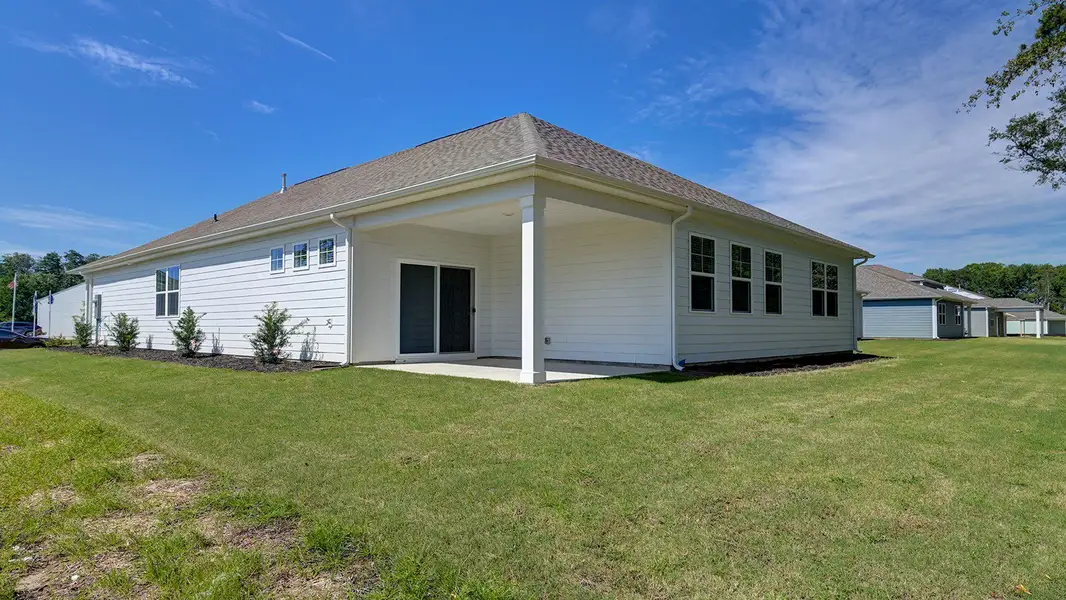 Exterior details and patio area of a home in Sease's Pond, Gilbert (Image 4).