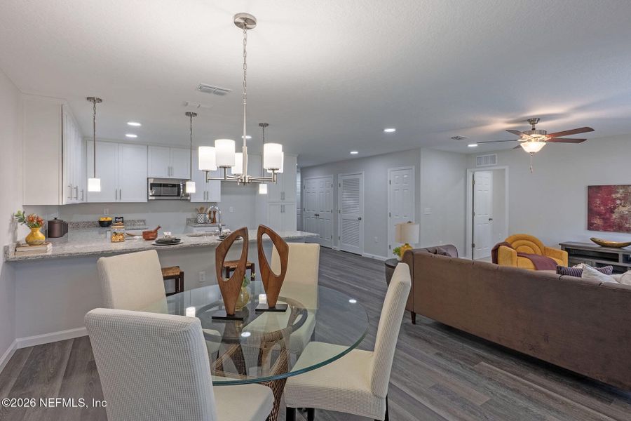 Furnished interior view inside a new home in , Jacksonville (Image 17).