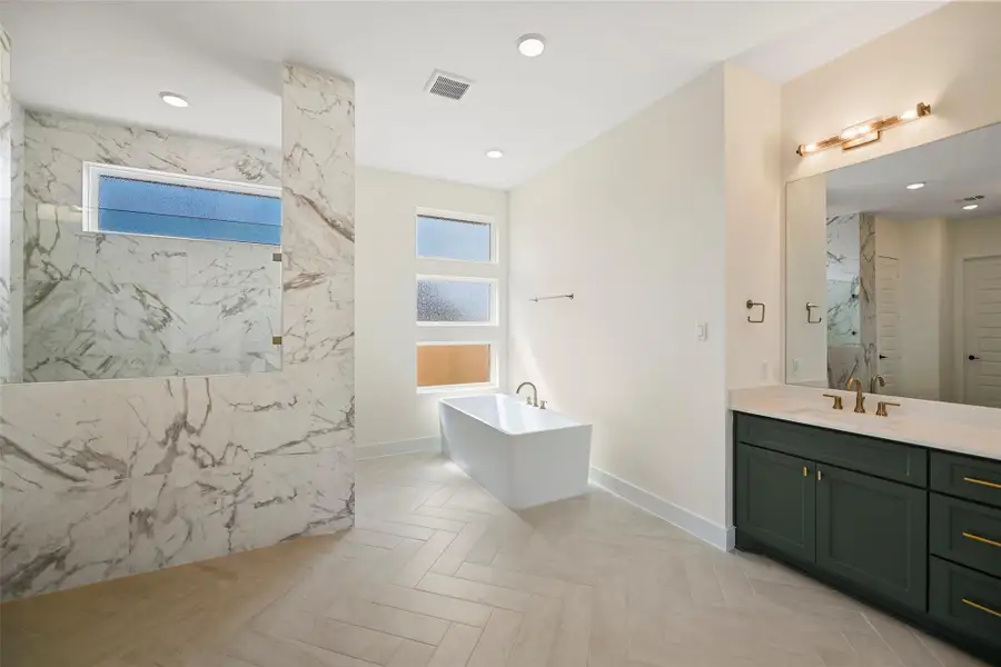 Furnished interior view inside a new home in Bridgeland 80′, Cypress (Image 7).