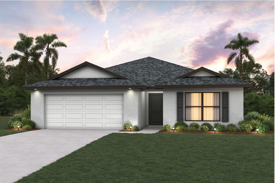 Front exterior of a new home in , Citrus Springs, FL, highlighting curb appeal (Image 1). Front exterior of a new home in , Citrus Springs, FL, highlighting curb appeal (Image 1).
