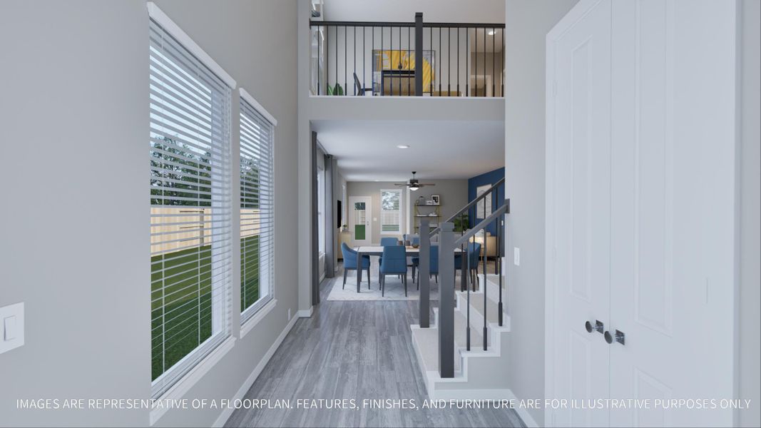 Furnished interior view inside a new home in Emberly  45', Beasley (Image 28).