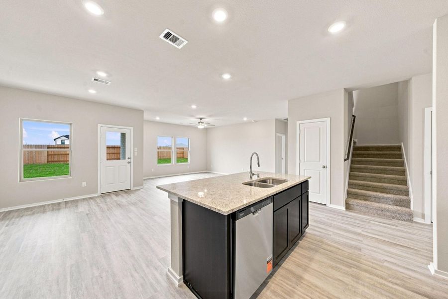 Furnished interior view inside a new home in Windcress, Cove (Image 6).
