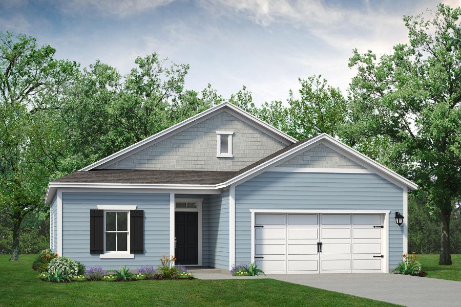 Representative exterior photo of a completed home built from the The Redbud by Chesapeake Homes in Heritage Park at Longs, Longs, SC (Image 21).