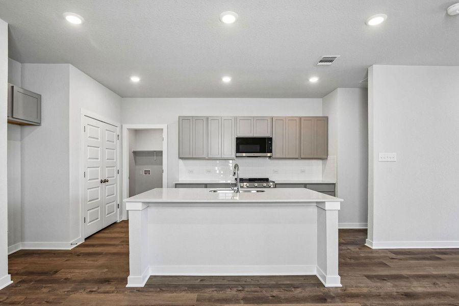 Furnished interior view inside a new home in Eastwood at Sonterra, Jarrell (Image 7). Furnished interior view inside a new home in Eastwood at Sonterra, Jarrell (Image 7).
