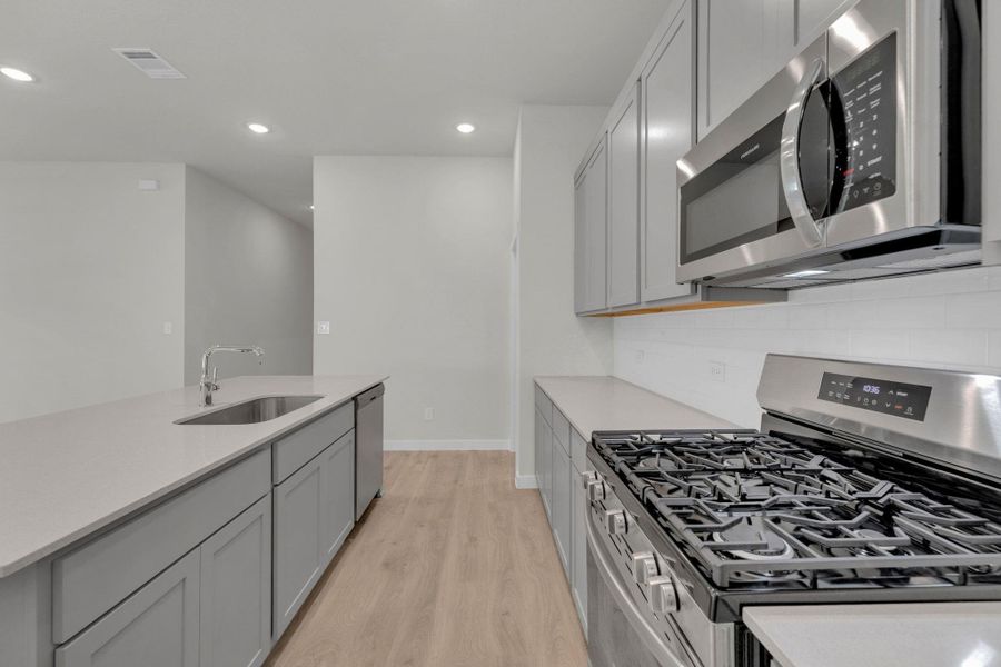 Furnished interior view inside a new home in Prairie Winds, Hutto (Image 9). Furnished interior view inside a new home in Prairie Winds, Hutto (Image 9).