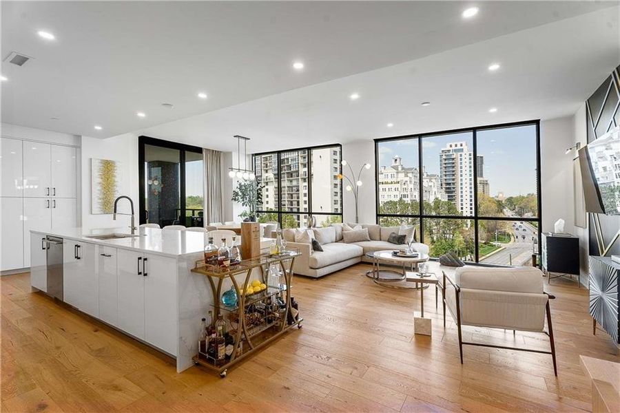 Furnished interior view inside a new home in , Atlanta (Image 20).