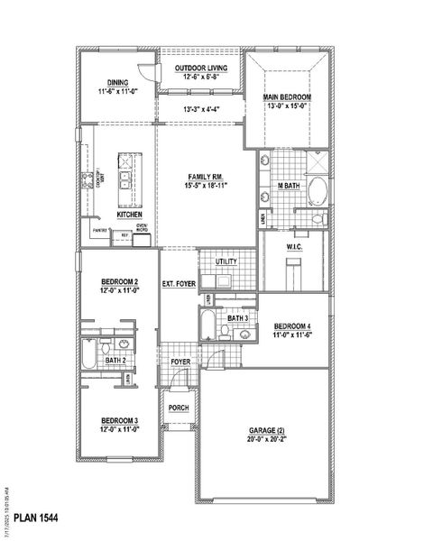 Plan 1544 1st Floor
