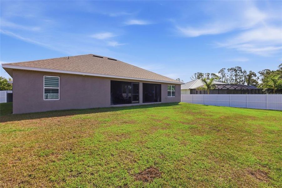 Exterior details and patio area of a home in South Gulf Cove, Port Charlotte (Image 22).