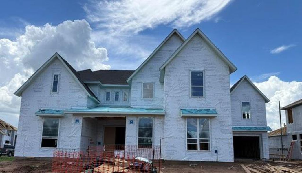 In-progress construction of a new home in Evergrove, Richmond, TX (Image 4). In-progress construction of a new home in Evergrove, Richmond, TX (Image 4).