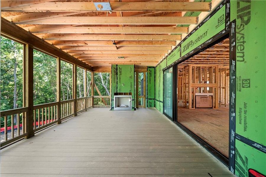 In-progress construction of a new home in Aster, Milton, GA (Image 44).