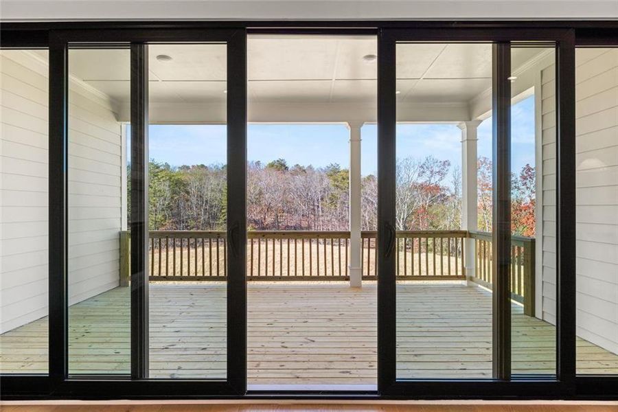 Exterior details and patio area of a home in Horizon at Laurel Canyon, Canton (Image 3).