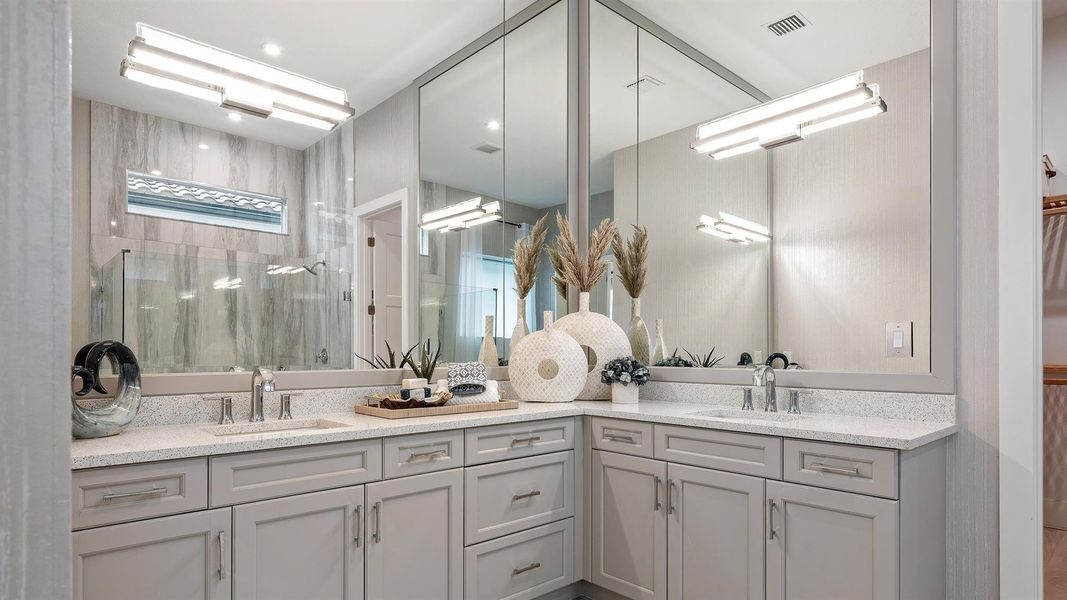 Furnished interior view inside a new home in Astor Creek Golf & Country Club, Port St. Lucie (Image 17).