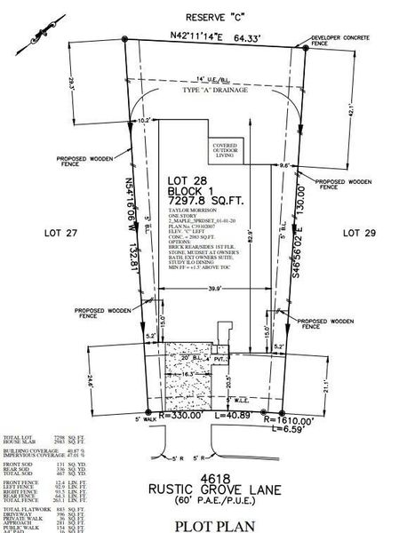 Plot Plan