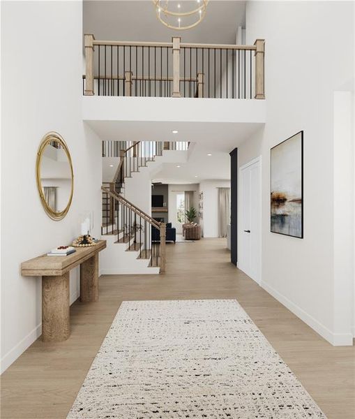 Furnished interior view inside a new home in Estates at Daves Creek, Cumming (Image 4). Furnished interior view inside a new home in Estates at Daves Creek, Cumming (Image 4).