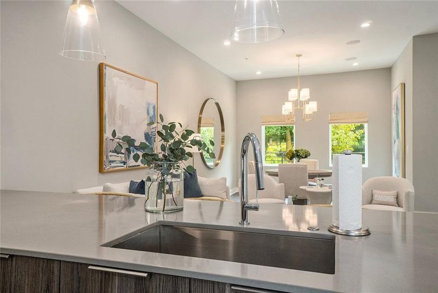 Furnished interior view inside a new home in , Atlanta (Image 10).