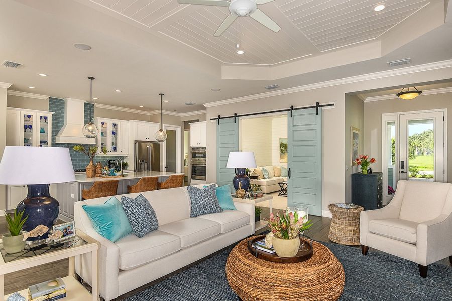Representative furnished interior of a home built from the Bright Meadow 2 by Neal Communities in Verandah, Fort Myers (Image 5).