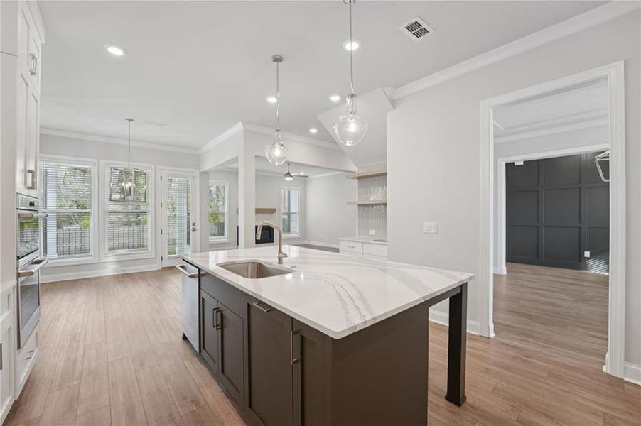 Furnished interior view inside a new home in Promenade at Sawnee Village, Cumming (Image 6).