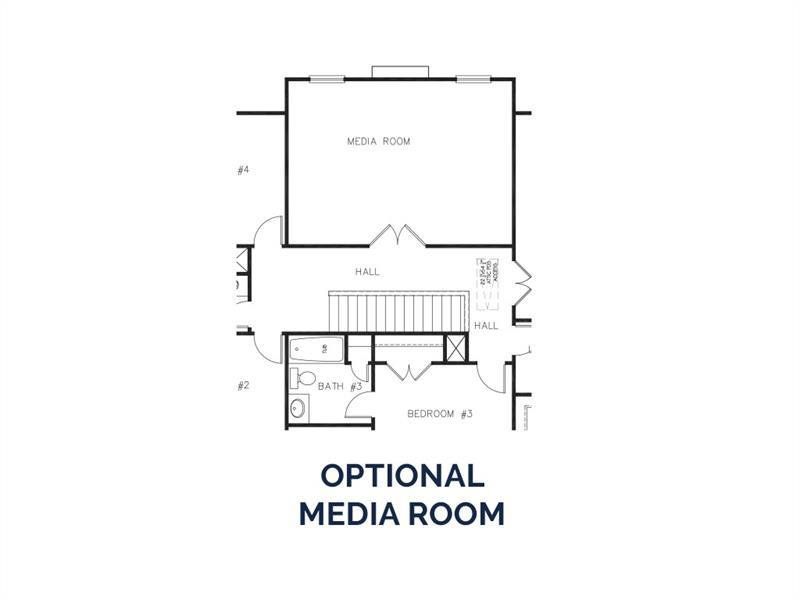 2D floor plan layout of this home in Ruby Creek Estates, Atlanta, GA (Image 5).