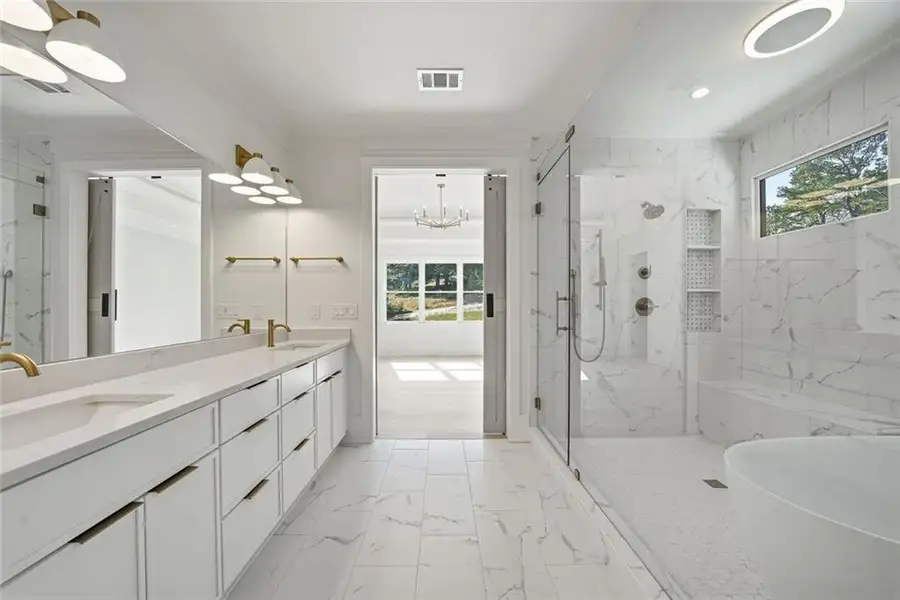 Furnished interior view inside a new home in , Monroe (Image 11).