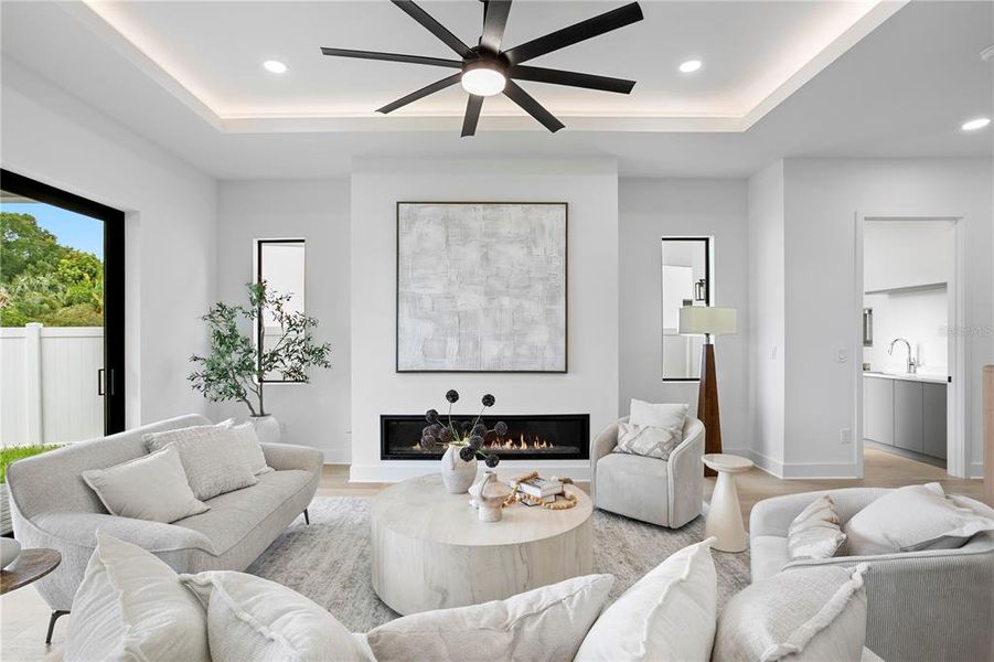 Furnished interior view inside a new home in , Tampa (Image 12).