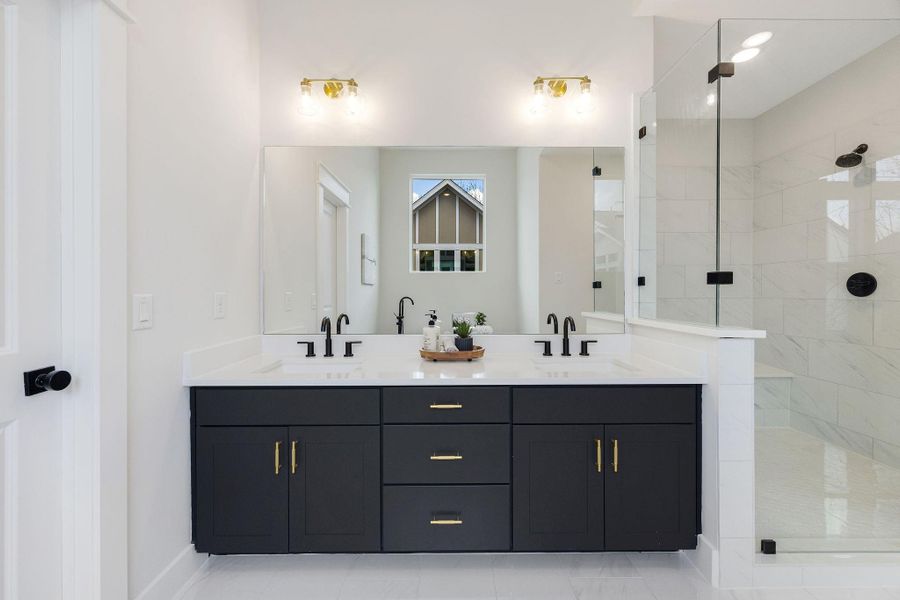 Furnished interior view inside a new home in Montridge, Houston (Image 31).