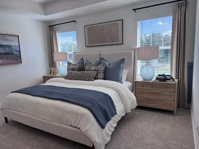 Furnished interior view inside a new home in Whaley Grove Townhomes, St. Cloud (Image 9). Furnished interior view inside a new home in Whaley Grove Townhomes, St. Cloud (Image 9).