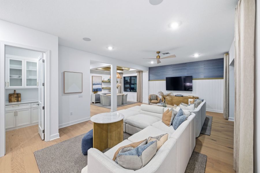 Representative furnished interior of a home built from the Scarlett by DiVosta in The Reserve at Eastpointe, Palm Beach Gardens (Image 14).