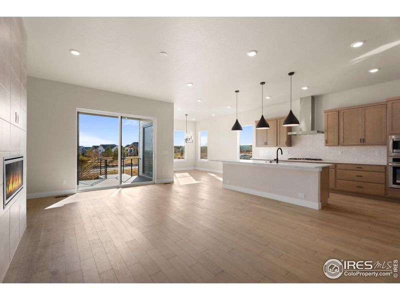 Furnished interior view inside a new home in Festival at RainDance, Windsor (Image 3).