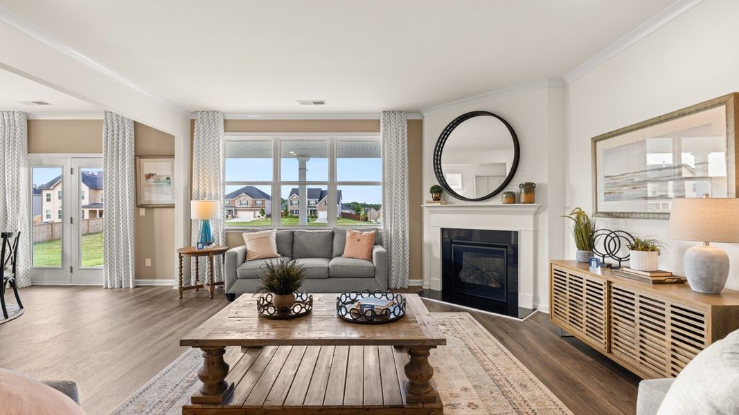 Representative furnished interior of a home built from the Holbrook by D.R. Horton in Independence, Loganville (Image 8).