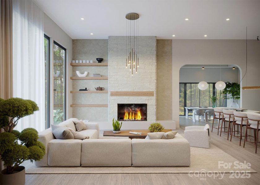 Furnished interior view inside a new home in , Arden (Image 16).