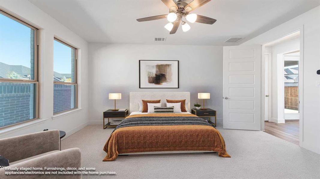 Furnished interior view inside a new home in The Parks At Wilson Creek 40', Celina (Image 9).