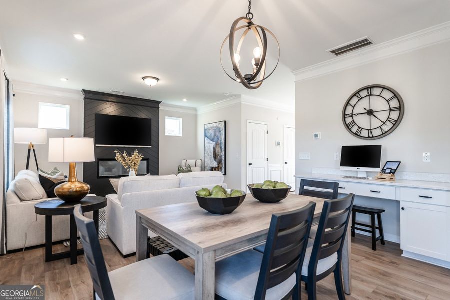 Furnished interior view inside a new home in Bryson Farms, Byron (Image 14).