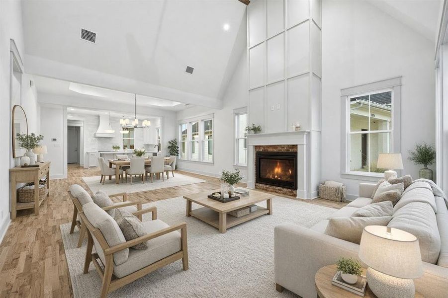 Furnished interior view inside a new home in , Midlothian (Image 13). Furnished interior view inside a new home in , Midlothian (Image 13).