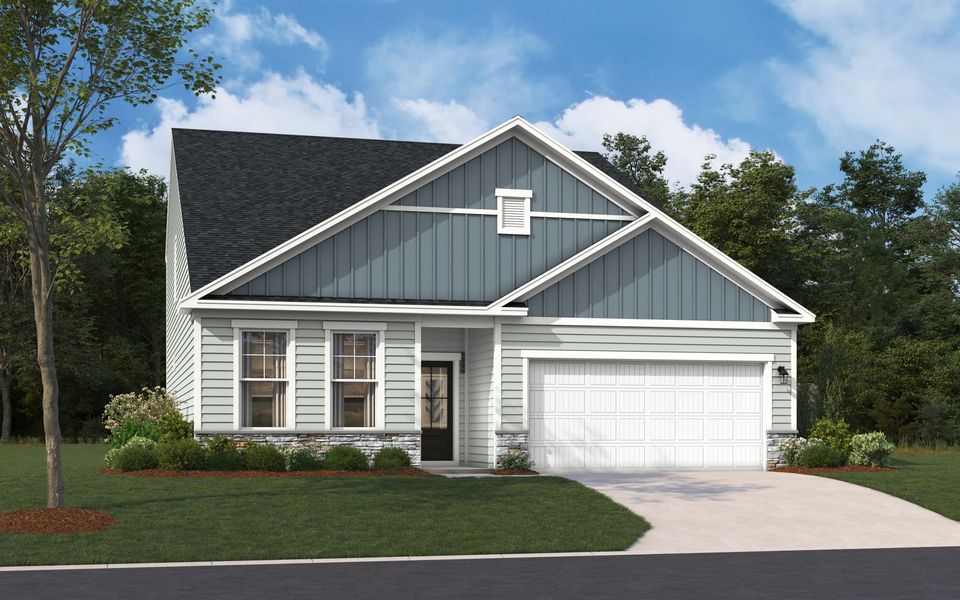 Representative exterior photo of a completed home built from the The Jefferson by Stanley Martin Homes in Green Tree Place, Anderson, SC (Image 31).