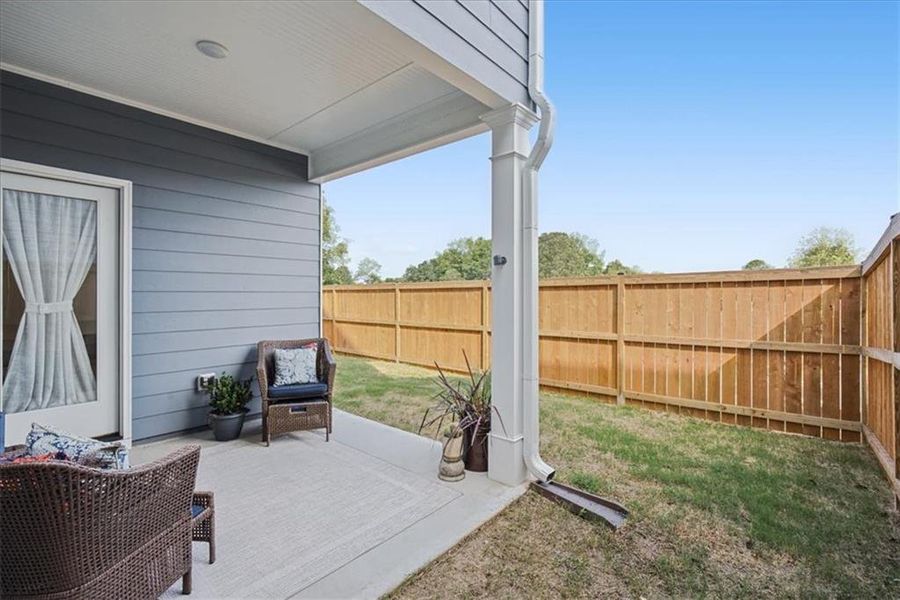 Exterior details and patio area of a home in , Cartersville (Image 31).